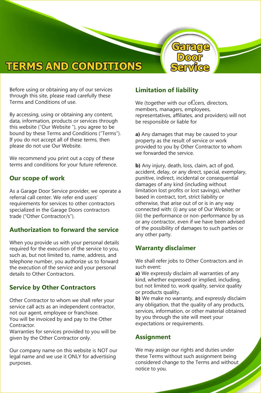 Master Garage Door Service Jacksonville, FL 904-679-6232